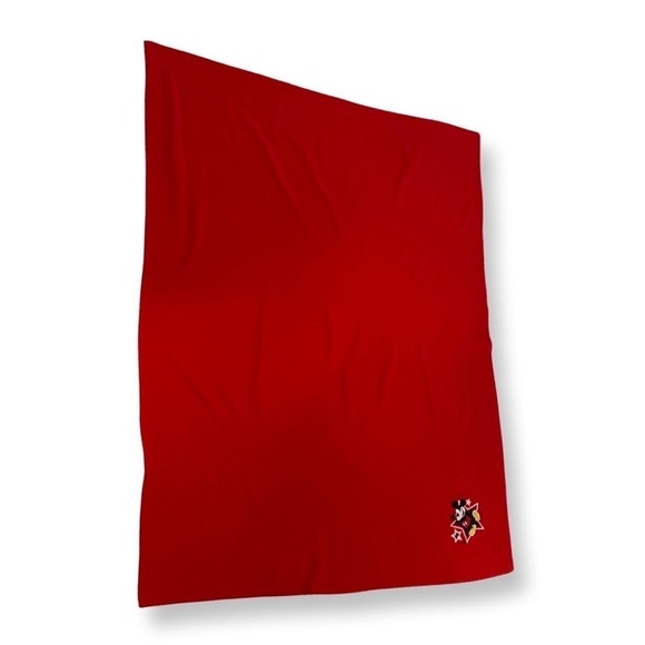 DISNEY Mickey Star Red Blanket 45.5 inches X 59 inches long 45 X 59 - Picture 4 of 7